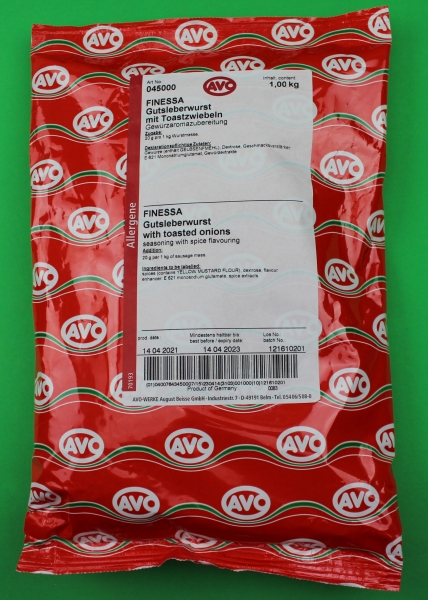 AVO FINESSA Gutsleberwurst mit Toastzwiebeln